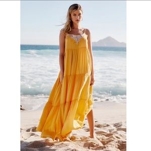 Free people tiered maxi dress Clearance